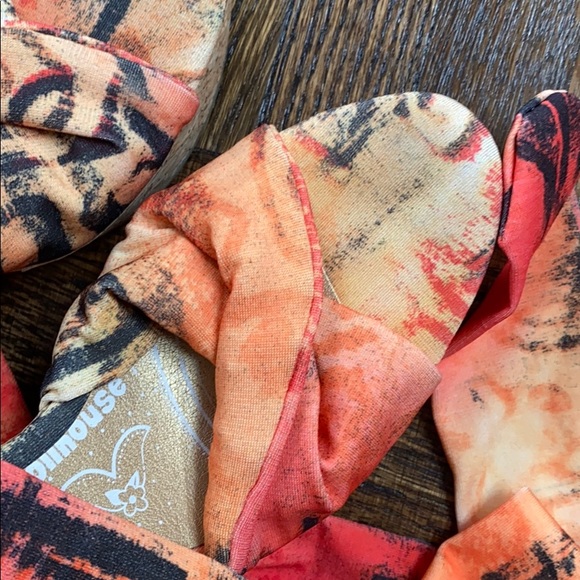 DOLLHOUSE cork sole ankle tie platform wedges - Picture 4 of 4